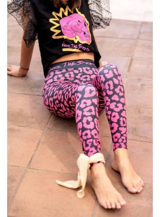 Leggings Pink Leopard